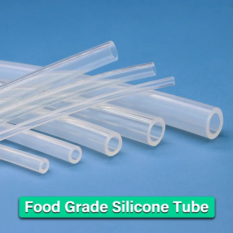 1/5/10m Food Grade Silicone Rubber Hose Transparent ID 0.5 1 2 3 4 5 6 7 8 9 10 12 13 14mm O.D Flexible Nontoxic Silicone Tube