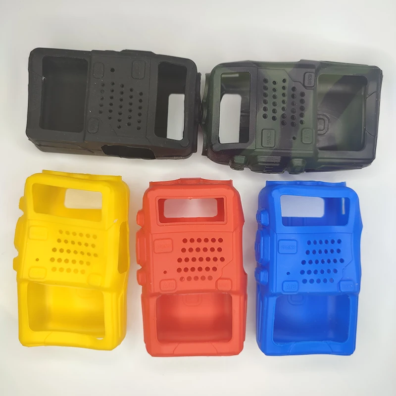 

BAOFENG UV5R UV5RE UV5RA Radio Rubber Cover Protection Walkie Talkie Accessories UV-5R Silicone Rubber Case Five Colors