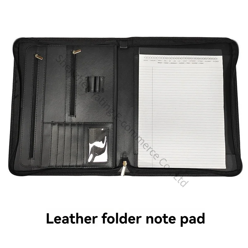2026　Modern Spot Wholesale Various Styles Of Folder Leather Multifunctional A4 Manager Folder Office Supplies