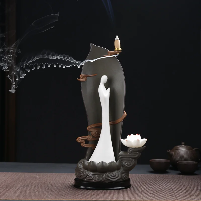 Autumn and Winter Backflow Incense Burner Creative Home Aromatherapy Ornament Supports Dropshipping