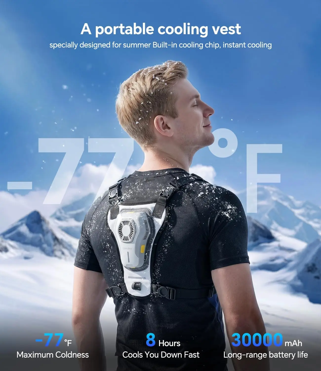 Cooling Vest with 30000mAh Power Bank, Air Conditioner Vest for Men Women