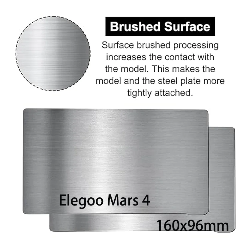 

ENERGETIC 160x96 мм гибкий лист пружинной стали для Elegoo Mars 4/5 Ultra полимерной платформы и магнитное основание для ЖК-дисплея/DLP