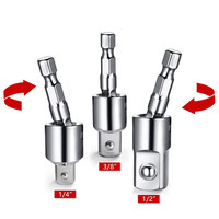 360°Rotatable Electric Power Drill Sockets Adapter Sets for Impact Driver with Hex Shank 1/4\