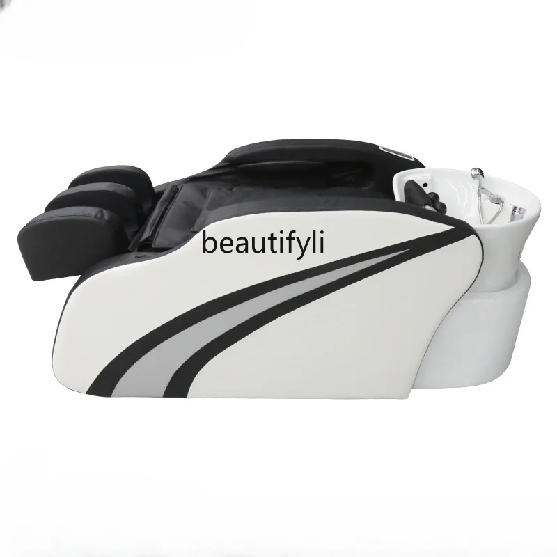 

High-End Intelligent Electric Massage Shampoo Bed Barber Shop Water Circulation Fumigation Head Therapy Bed