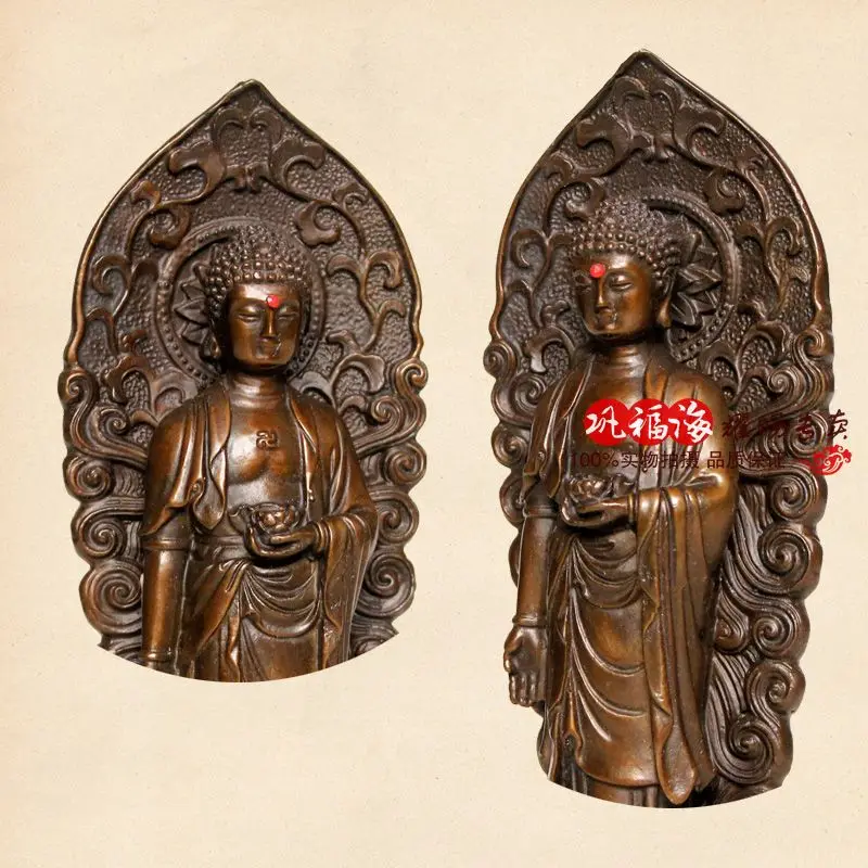 2020 home LIVING ROOM  protective-efficacious Mascot the Buddhist Amitabha bronze statue sculpture Decoration