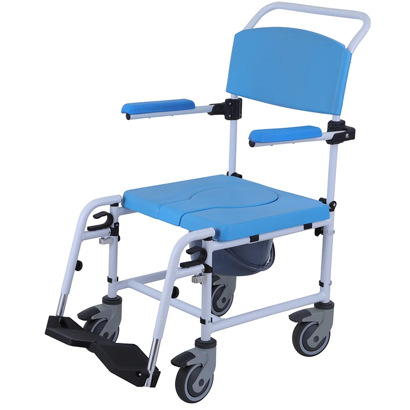 كرسي استحمام خفيف الوزن من الألومنيوم لكبار السن والكبار، كرسي متحرك ناعم، وظيفة العلاج الطبيعي، منتج طبي صحي #1