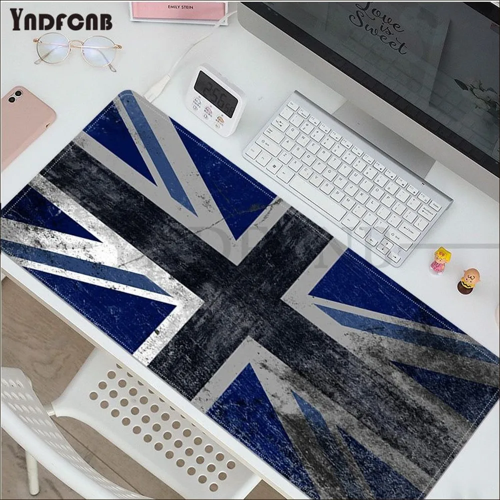 YNDFCNB British Flag Mousepad New Rubber Mouse Durable Desktop Mousepad Size for Game Keyboard Pad for Gamer