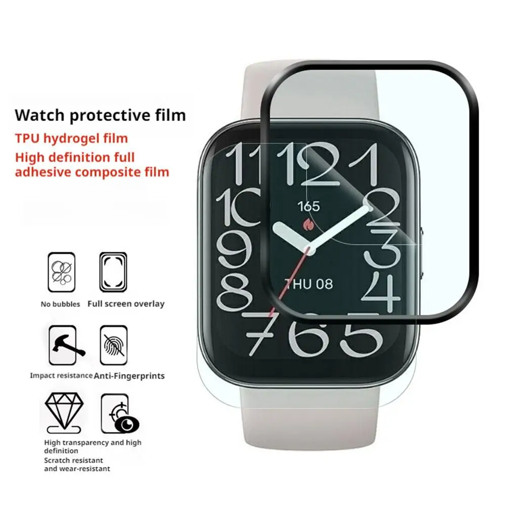 

For Huami BIP6 TPU Hydrogel Film Screen Protector HD All Watch Protective Clear Cover Accessories Smart Film Around O4I3