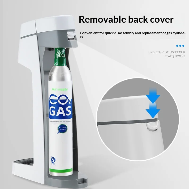 Aluminum Housing Soda Water Machine Commercial Household Use Milk T ea Shop Equipment One-key Operation Factory Direct Wholesale