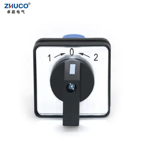 SZW26/LW26-20/B202.2 20A 660V 1-0-2 2 극 3 위치 64x64 48x48mm 패널 전송 순간 전환 캠 스위치