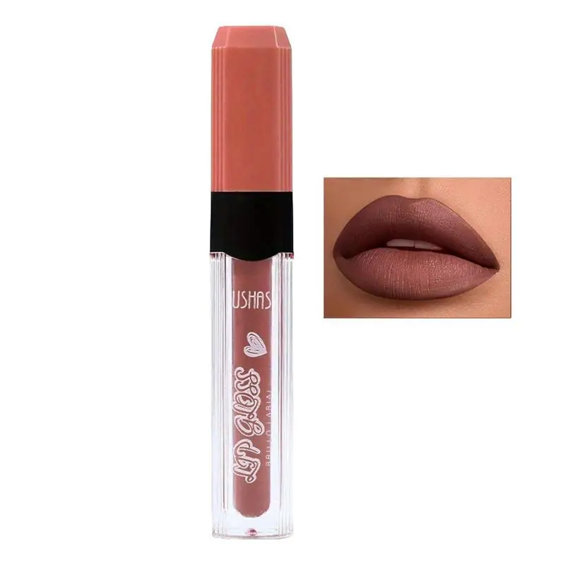 Matte Lip Gloss Hydrating Lip Gloss Long Lasting Lip Gloss Non-Stick Cup Lipstick Waterproof Lip Stain For Girls And Women