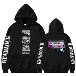 Ken Block 43 Hoodie Graphic Letter Print Hooded Aesthetic Gothic Men Women Sweatshirt Oversized Fleece Tops Fashion Streetwear