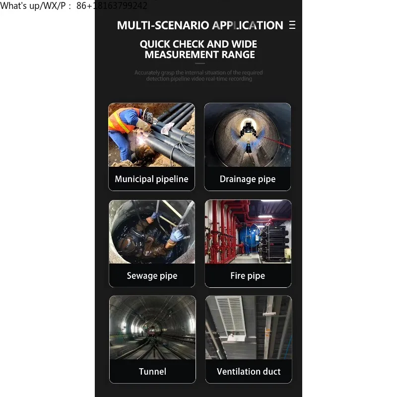 K20 CCTV فحص أنابيب الصرف الصحي Ro bot - رؤية ليلية، تخزين بطاقة SD، عصر كاميرا الزاحف للصيانة #6