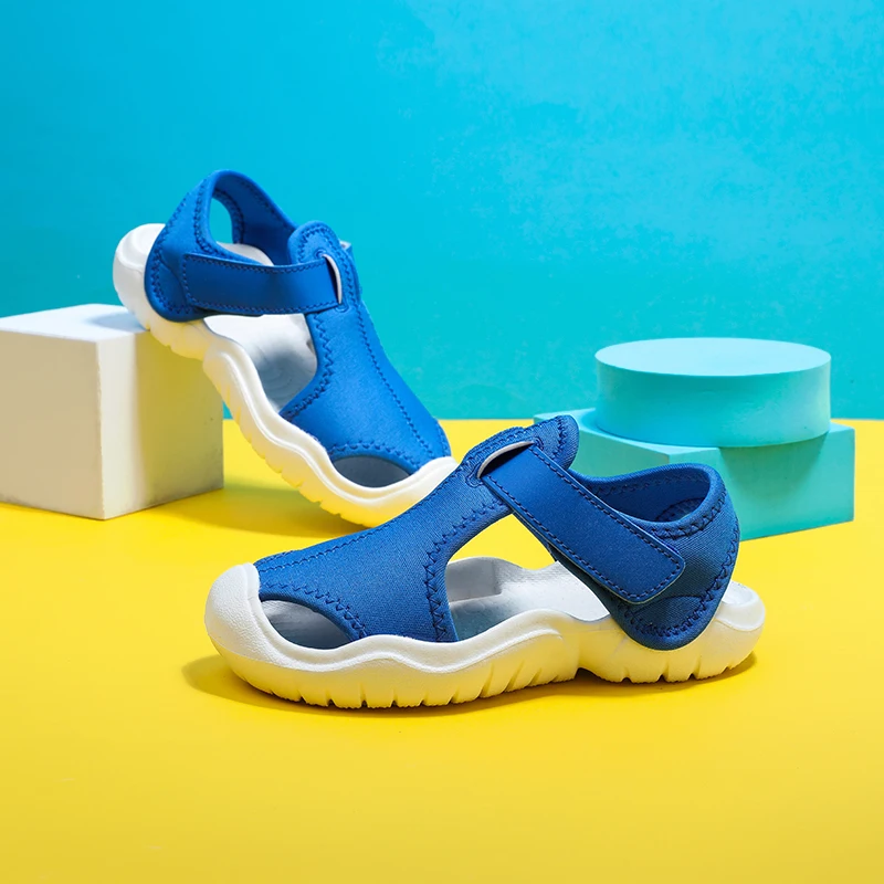 New Arrival Summer Children Beach Boys Casual Sandals Kids Shoes Closed Toe Baby Antypoślizgowe sandały sportowe dla dziewczynek Eu Rozmiar 22-33