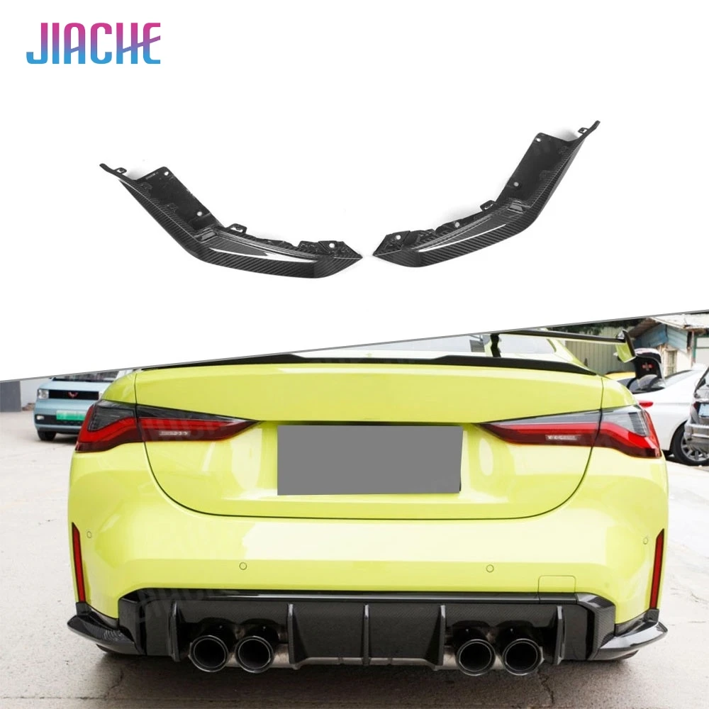 

Dry Carbon Fiber Rear Bumper Lip Splitters Flaps Apron for BMW G80 G82 G83 M3 M4 2021+ Fiber Glass Rear Diffuser Lip Splitters