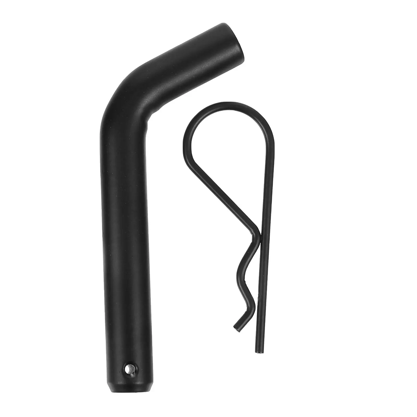 

5/8 Inch Trailer Latch Hitch Locking Pin Tow Receiver Black Heavy Duty Durable Weather Proof Anti Theft Straight Fits Cargo Bike