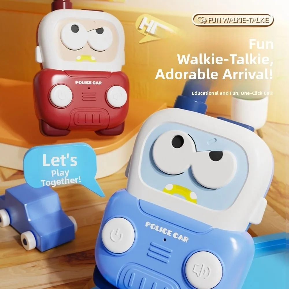 2 pièces banane enfants talkie-walkie jouets voiture style dessin animé Mini talkie-walkie portable alimenté par batterie pas de rayonnement