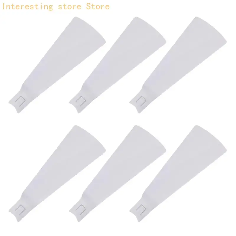 6Pcs ABS Ersatz Fan Klinge Für Decke Fan E27 Schraube Mund Haushalt Elektrische Fan Bürstenlosen Motor Wohnzimmer 55KC – Detail 3