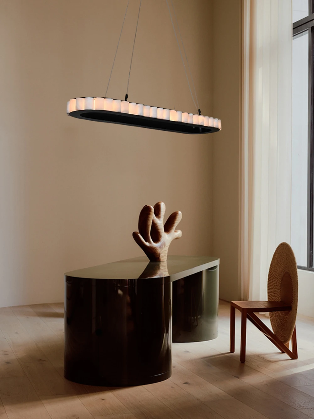 Illuminate Kitchen Dining Room Natural Marble Pendant Light