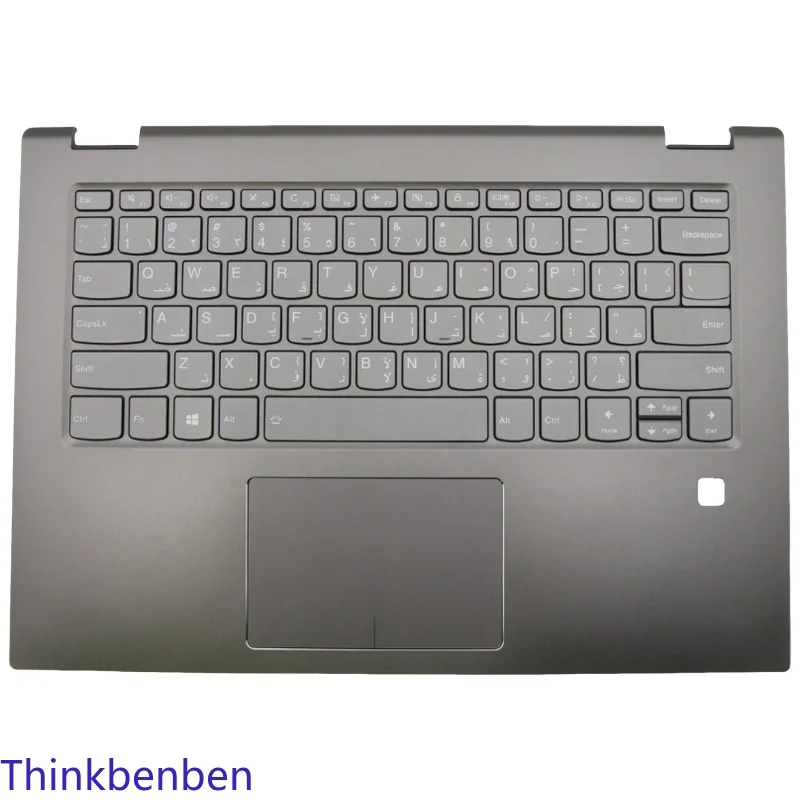 

ARA Arabic Keyboard Onyx Black Upper Case Palmrest Shell Cover For Lenovo Yoga 520 14 14IKB Flex 5 1470 5CB0N67403