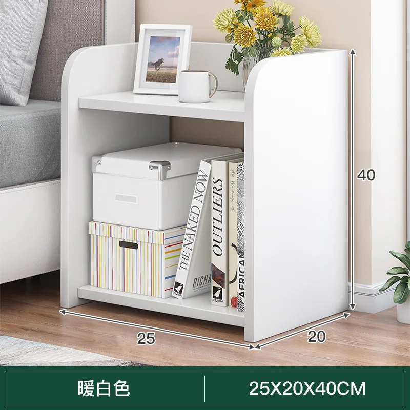 

Bedside table Modern simple small simple household storage with lock storage