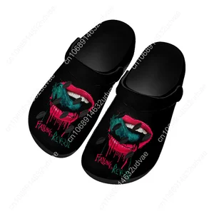 Falling in Reverse Home Custom Sandals Women Teenager Fashion Water Shoe Garden Clog Breathable Comfort Beach Hole Slippers