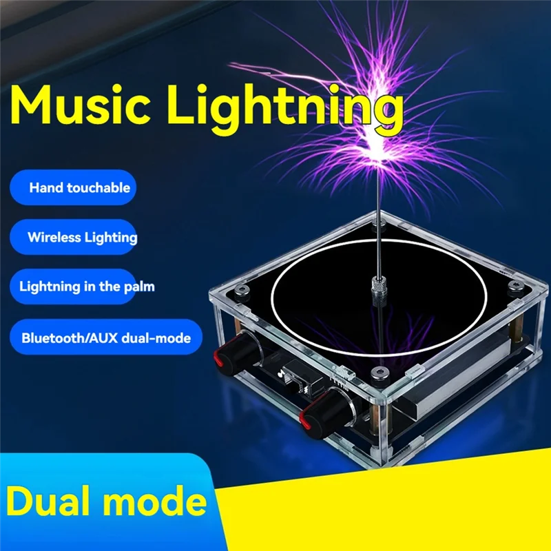 AC57-Bluetooth Music Coil, Touchable Artificial Spark Arc Generator, Science Teaching Experiment Tool