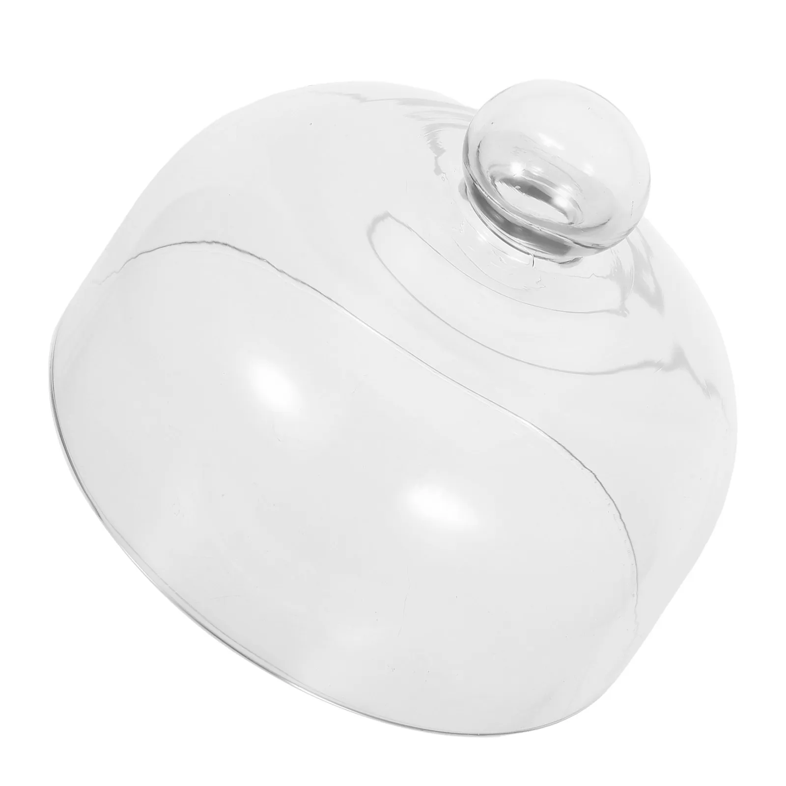 

Glass Cake Cover Dome 23Cm Guard Transparent Food Protector Lid Microwave Kitchen Use Dome Cover for Cake