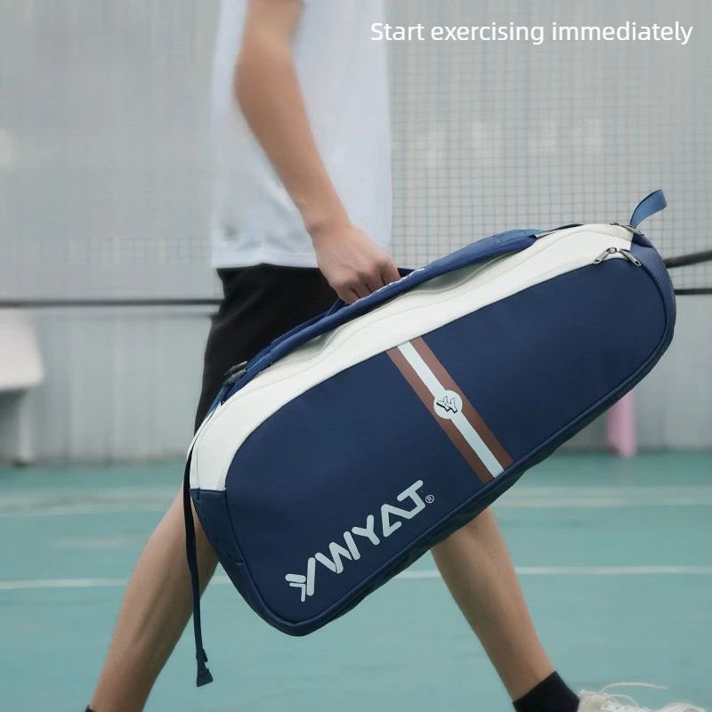 Multi Functional Large Capacity Badminton Bag, Handheld Backpack Tennis Storage Pouch, Scratch Proof Sturdy Durable Sports Bag