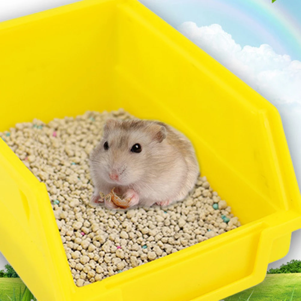 

Hamster Toilet Plastic Bathtub for Small Animals Size L Bright Color Easy Clean Mice Bath Basin Bathroom Hamster Toilet