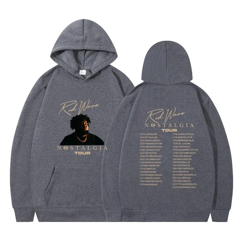 Famous Rapper Rod Wave Hoodie Street Style Y2K Men's and Women's Hoodie Harajuku Casual Pullover with Plush Trendy Printed Hoodi