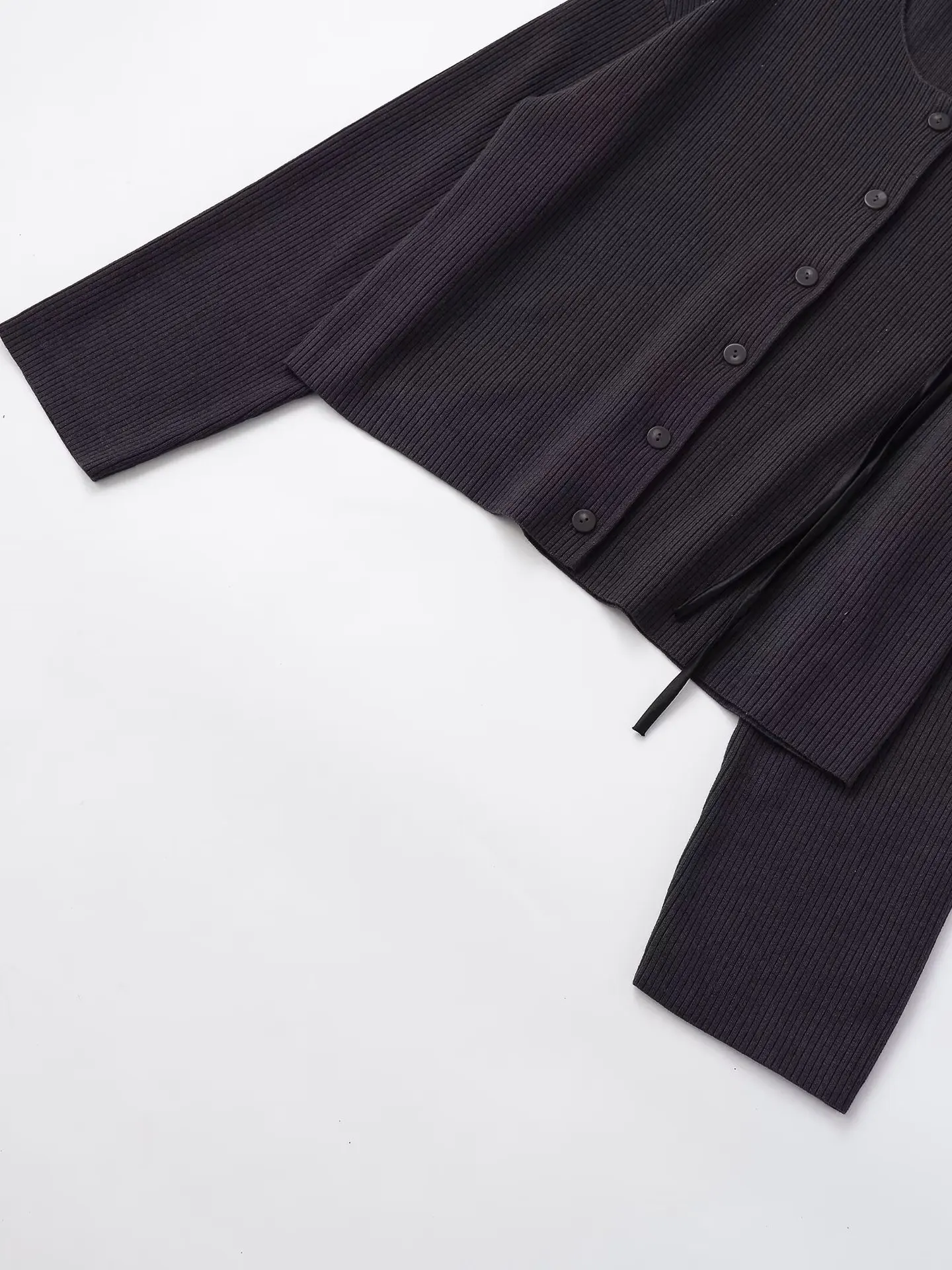 유럽 및 미국 2025년 신상 가을 메쉬 입체 꽃 장식 싱글 브레스티드 디자인 탑 스웨터 재킷