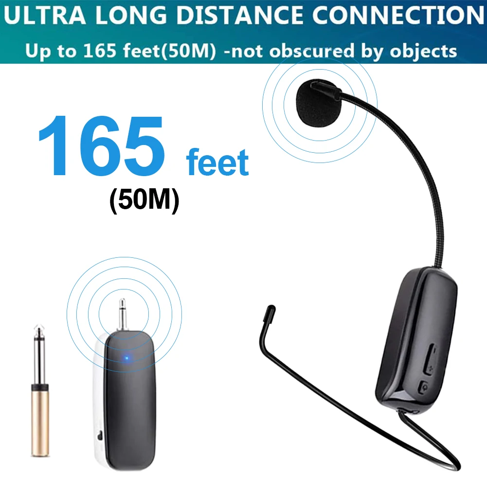 

Multifunctional UHF Wireless Microphone Headset Wireless Headset Mic System Headset Mic and Handheld Mic