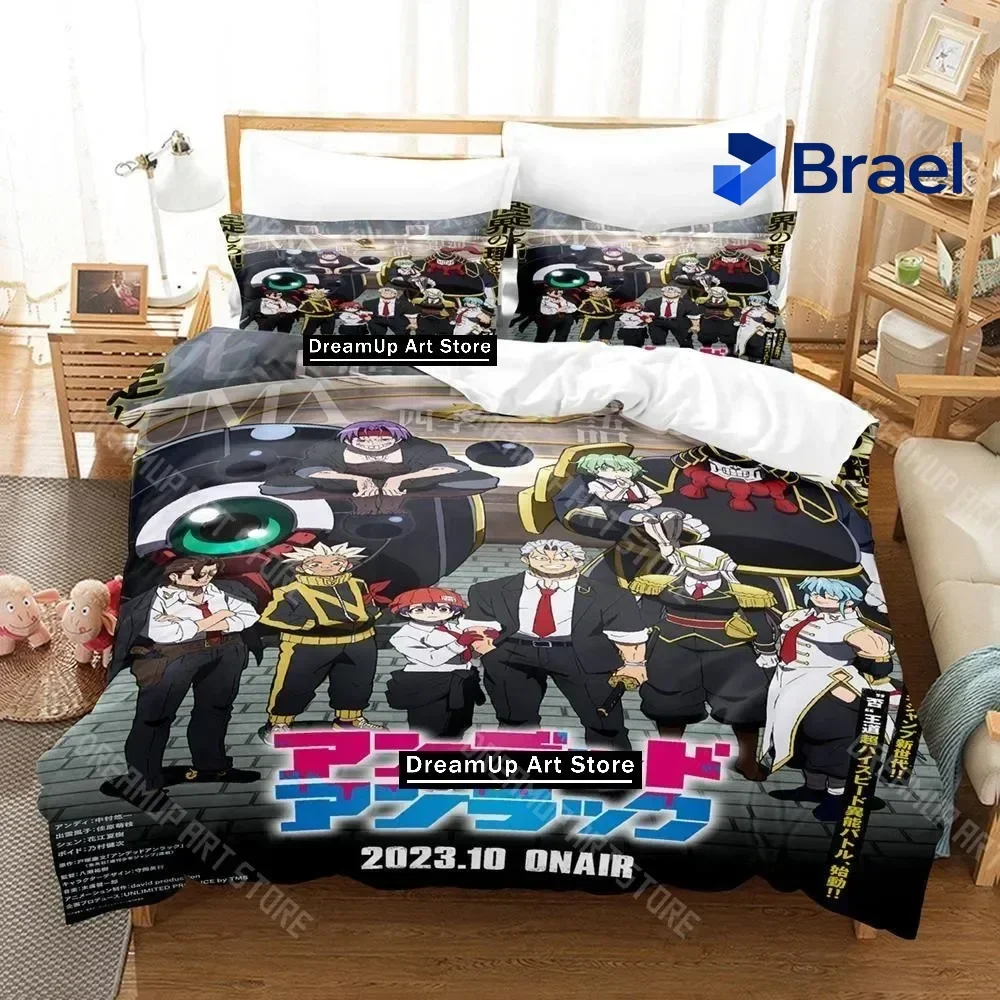 Exquisite 3D Print Undead Unluck Anime Bedding Set Single Twin Full Queen King Size Bed Set Adult Kid Bedroom Duvetcover Sets