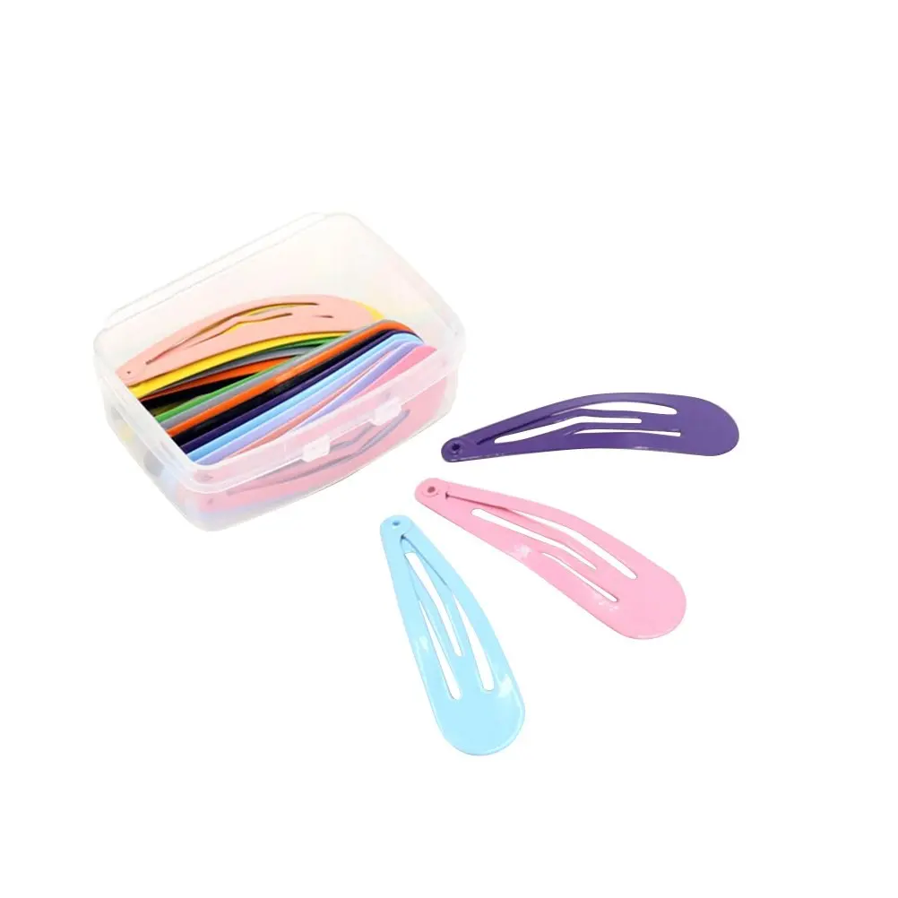 

50Pcs Pure Color Hair Clips for Girls Toddlers Baby Kids Snap Barrettes Bright Vibrant Matching Accessories Daily Festival Party