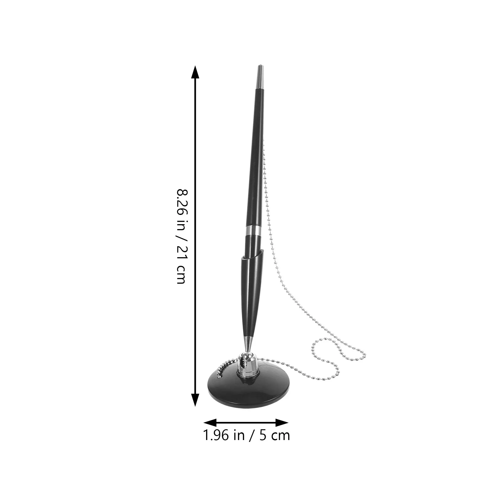 3Pcs Professional Ballpoint Signature Pen Table Fixed Vertical Writing Pen Office Hotel Conference Use Business Accessory