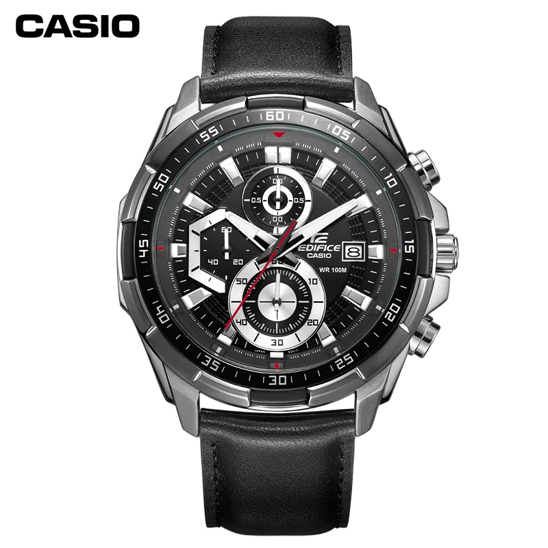 Casio EFR-539D/539L Multi-functional Waterproof MEN\'S Watch Heart of Darkness Mechanical Large Dial Cool Stopwatch Date