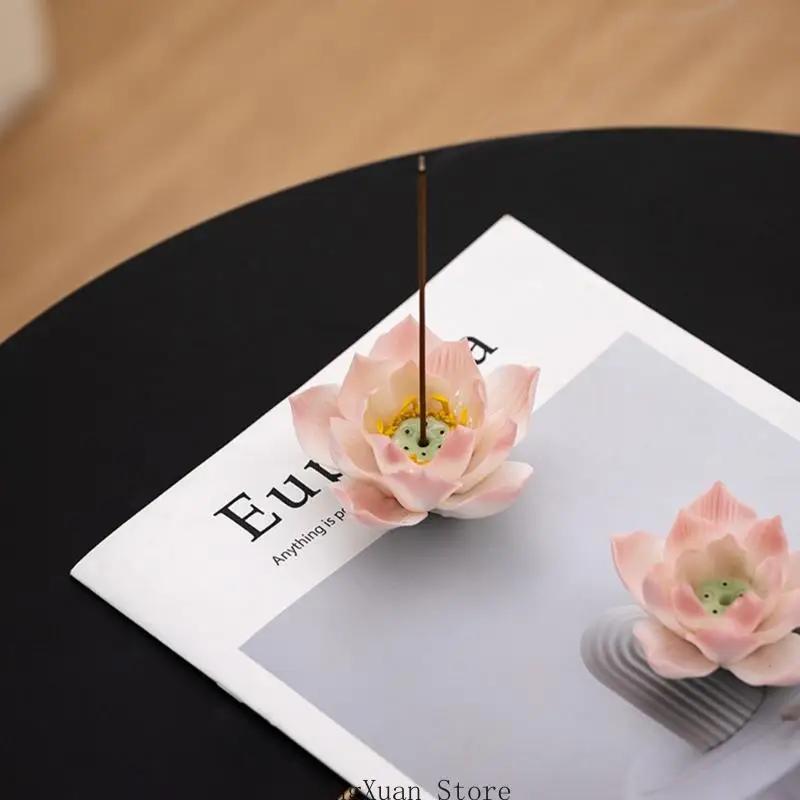 Insences Burners Holders with Perforated Center and Flower-and-Leaf Design 3XUF