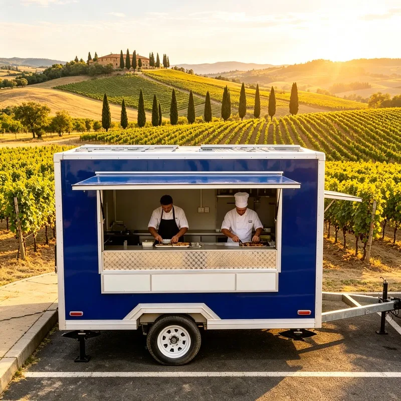 Customized Full Kitchen Mobile Restaurant Trailer Food Truck Street Fast Food Custom Catering Trailer