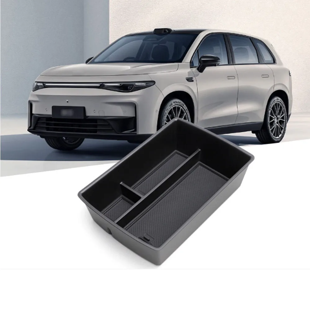 

For Leapmotor Leap Motor C10 ABS Silica Gel Car Central Control Armrest Box Storage Box Cover Trim Decoration Accessories