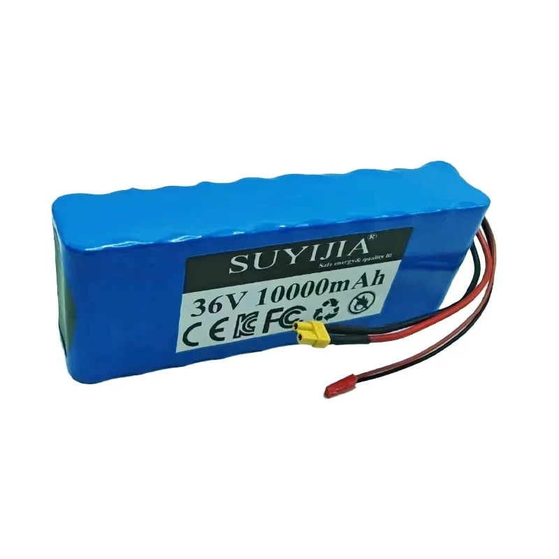 36V Scooter Battery 36V10Ah Lithium Battery Pack 18650 10S2P 1000W Suitable for Electric Scooter Bicycle Wheelchair Power Tools