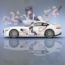 Ryuuge Kisaki Anime Girl Car Body Stickers Itasha Vinyl Car Side Decal Sticker Car Sticker Automotive Decor Film