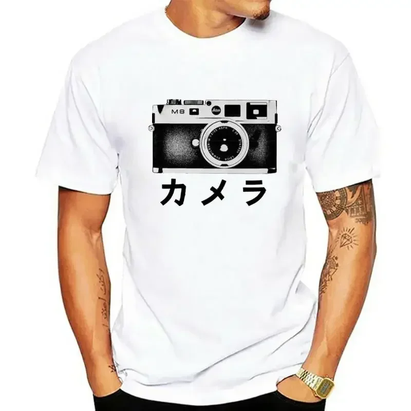 Unisex summer tops Camera T Shirt 2024  Leica classic M8 Japanese Kamera shirt  graphic t shirts  harajuku oversized harajuku