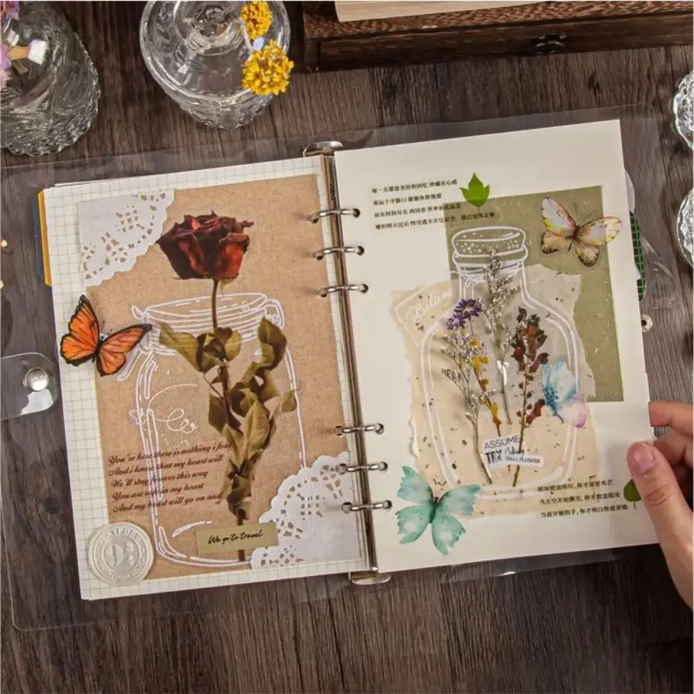 Glassware Shape Bookmarks Stickers Bookmark Maker Pressed Flower Bookmark Herbarium Bookmarks Transparent DIY Dried Flower
