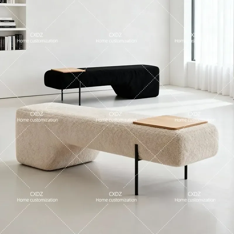 Modern Simple Creative Stool for Living Room Bedroom Bedside Entrance Shoe Changing Dining Area Bench