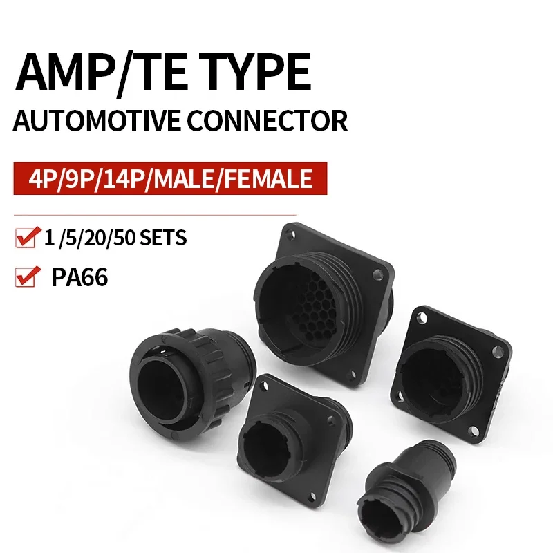 

1/5/20 Sets AMP SMEMA Connector 4P/9pin14P 182649-1 Plug 206043-1 With Copper Pin SMT Connector Wire