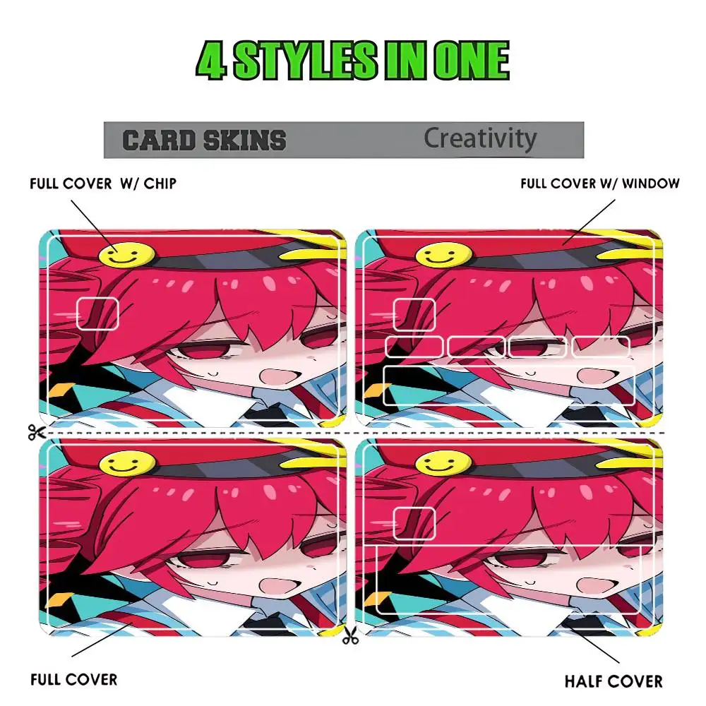 K-Kasane teto Card Sticker Diy Decorate Exquisite Bank Card Decals Patch Documents Birthday Gift