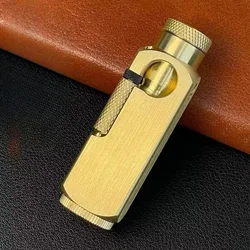 Heavy Trench Kerosene Lighter Special-shaped Brass Engraving Craft Personalized Creative Lighter Retro Collection