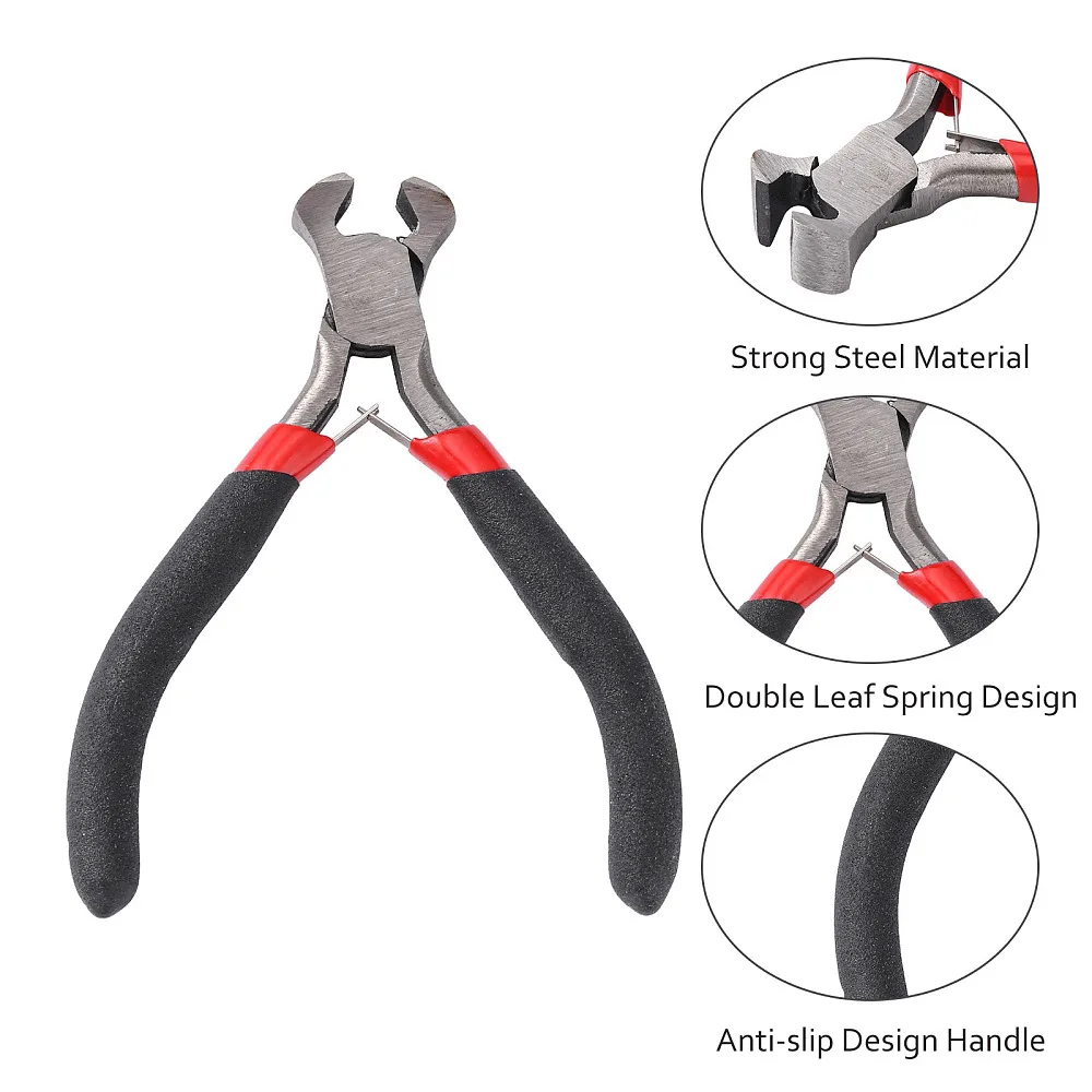 1pc 10.5cm Long Carbon-Hardened Steel End Polishing Cutting /End Nipper Jewelry Plier Tool Cutter for Handling Soft Metal Wire