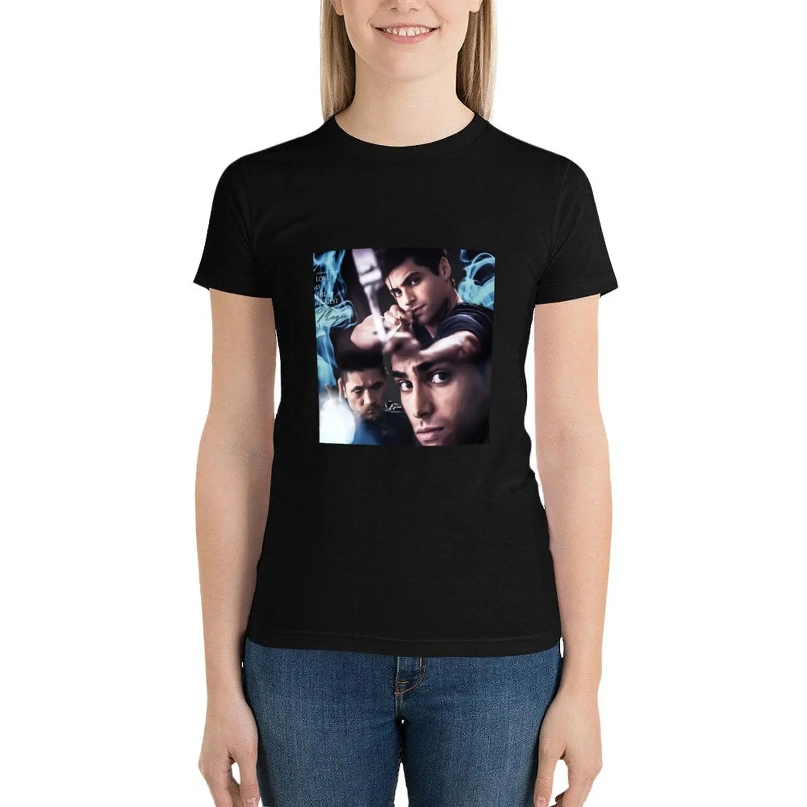 Malec - opening season 2 T-Shirt anime clothes plus size tops Womens clothing